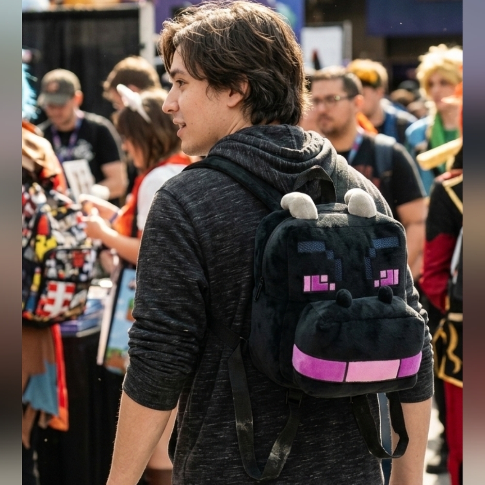 Minecraft Boys Ender Plush Backpack